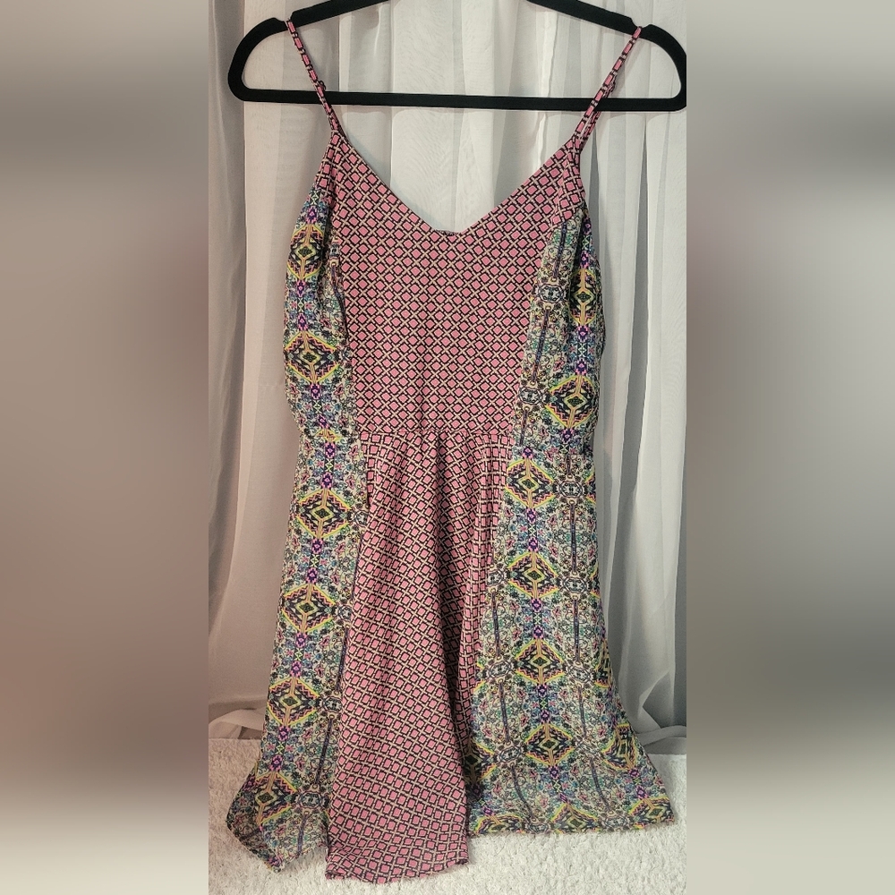 Fire Los Angeles Pink and Multicolor Dress